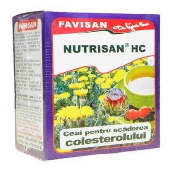 Ceai pentru scăderea colesterolului, Nutrisan HC, 50 g, Favisan