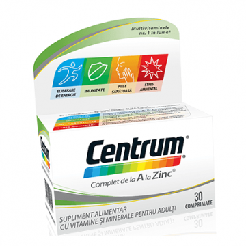 Centrum de la A la Zinc, 30 comprimate, Gsk