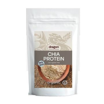 Chia pudra proteica raw Bio, 200 g, Dragon Superfoods