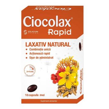 Ciocolax Rapid, 10 capsule, Solacium Pharma