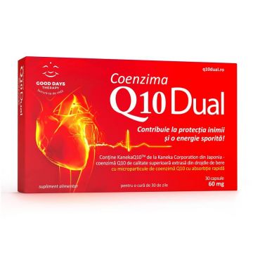 Coenzima Q10 Dual 60 mg, 30 capsule, Good Days Therapy