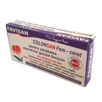 ColonSan Fem-cerat cu 7 plante, 12 supozitoare x 1,9 g, Favisan