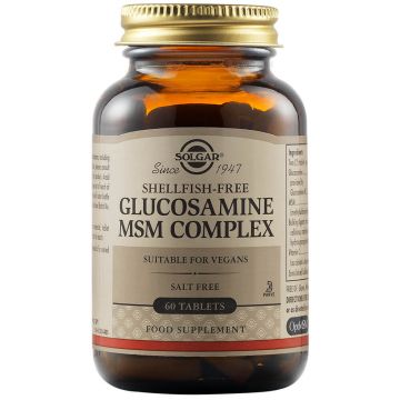 Complex Glucozamină MSM, 60 tablete, Solgar