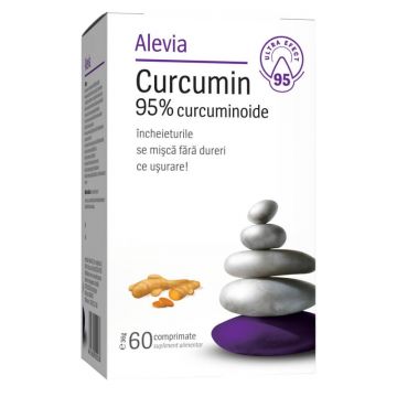 Curcumin 95% curcuminoide, 60 comprimate, Alevia