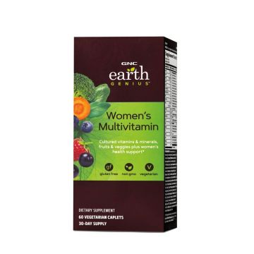Earth Genius Multivitamine pentru Femei (218721), 60 de tablete vegetale, GNC