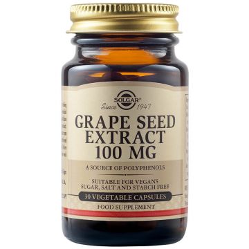 Extract din semințe de struguri 100 mg, 30 capsule, Solgar