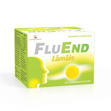 FluEnd lămâie, 20 comprimate, Sun Wave Pharma