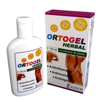 Gel cu extract de plante - Ortogel Herbal, 175 ml, Elidor