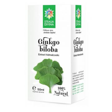 Gingko Biloba tinctura, 50 ml, Steaua Divină