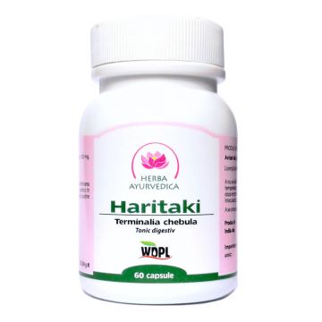 Haritaki, 60 capsule, Herba Ayurvedica Haritaki, 60 capsule, Herba Ayurvedica