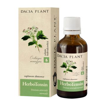 HerboTensin tinctură (Reglator al tensiunii), 50 ml, Dacia Plant