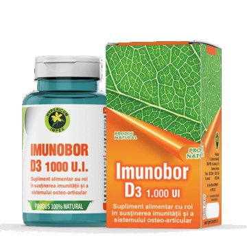 Imunobor D3 1000 UI, 60 capsule, Hypericum