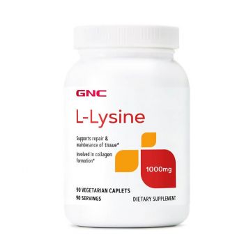 L-Lysine 1000 mg (010414), 90 tablete, GNC