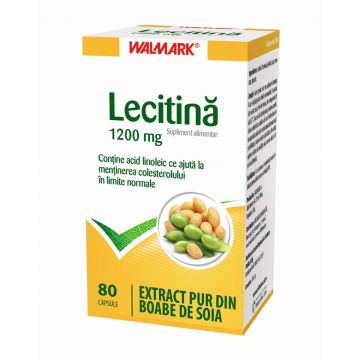 Lecitină 1200 mg, 80 capsule, Walmark