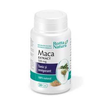 Maca extract 500 mg, 30 capsule, Rotta Natura