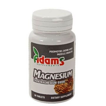 Magneziu 375mg, 30 tablete, Adams Vision