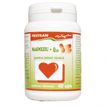 Magneziu + Q10, 40 capsule, Favisan