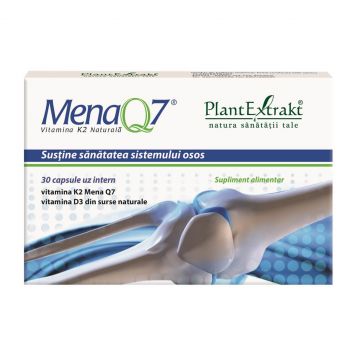MenaQ7 vitamina K2 naturală, 30 capsule, Plant Extrakt