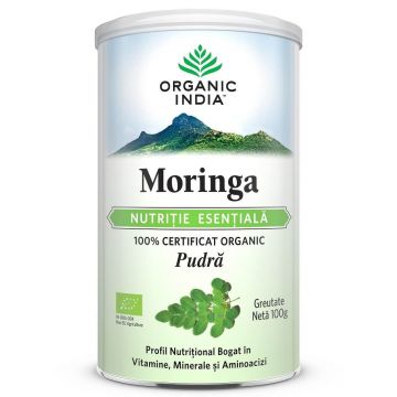 Moringa, Nutritie Esentiala, 100g, Organic India