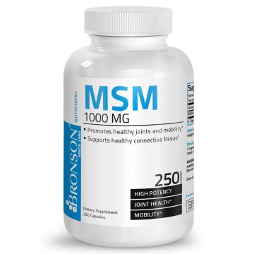 MSM 1000 mg, 250 capsule, Bronson Laboratories
