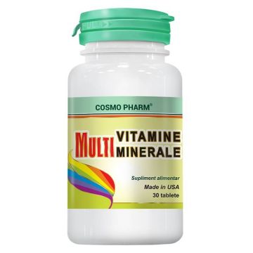 Multivitamine și Multiminerale, 30 tablete, Cosmopharm