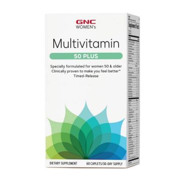 Multivitamine pentru femeie 50 Plus (202549), 60 tablete, GNC