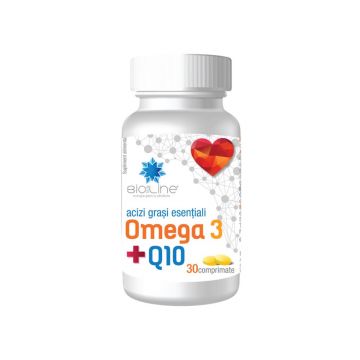 Omega 3 și Coenzima Q10, BioSunLine, 30 tablete, Helcor