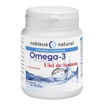 Omega 3 Ulei de Somon si Vitamina E, 120 capsule, Noblesse