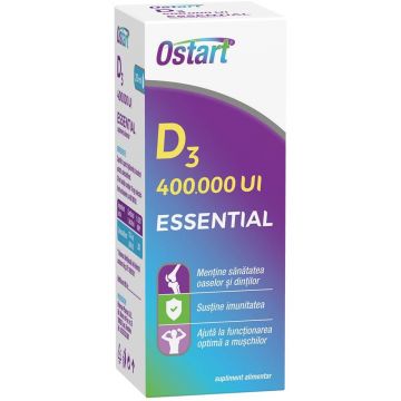 Ostart Essential D3 400 000 UI picături, 20ml, Fiterman