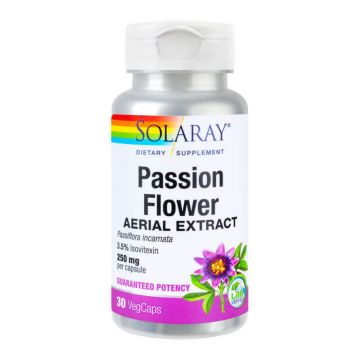 Passion Flower (Floarea-pasiunii) 250mg Solaray, 30 capsule, Secom