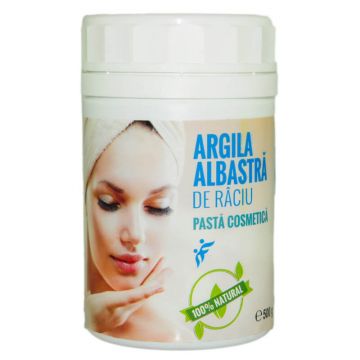 Pasta cosmetica de Argila Albastra de Raciu, 500 g, Romcos Impex