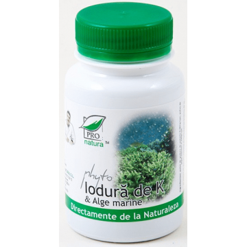 Phyto Iodură de K și alge marine, 60 capsule, Pro Natura