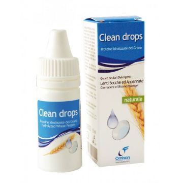 Picături oculare cu proteine de grâu, Clean Drops, 15 ml, Omisan Farmaceutici