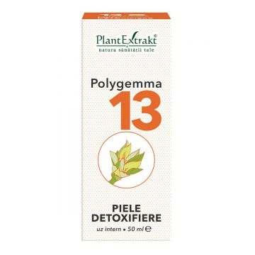 Polygemma 13 Piele detoxifiere, 50 ml, Plant Extrakt