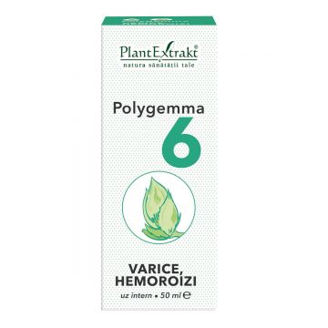 Polygemma 6 Varice și Hemoroizi, 50 ml, Plant Extrakt