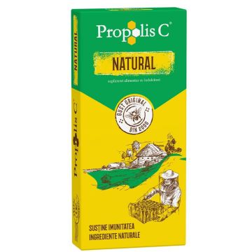 Propolis C Natural 100 mg, 30 comprimate, Fiterman