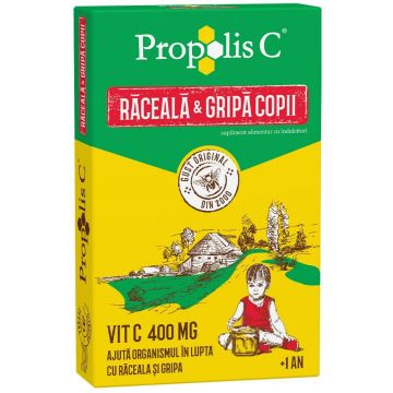 Propolis C răceala și gripa kids +1an, 8 plicuri, Fiterman Pharma