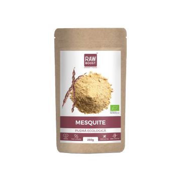 Pudra cruda de Mesquite, 250 g, Raw Boost