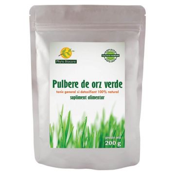 Pulbere de orz verde, 200 g, Phyto Biocare