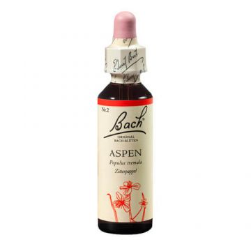Remediu floral picaturi plop tremurator Aspen Original Bach, 20 ml, Rescue Remedy