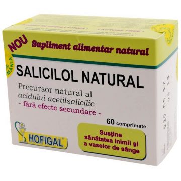 Salicilol Natural, 60 tablete, Hofigal