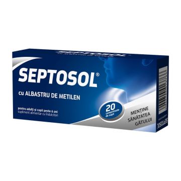 Septosol cu albastru de metilen, 20 comprimate, Biofarm