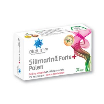 Silimarină Forte + Polen, 30 tablete, Helcor