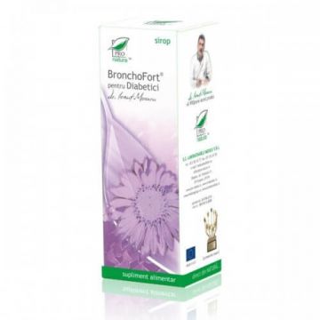 Sirop Bronchofort pentru diabetici, 100 ml, Pro Natura