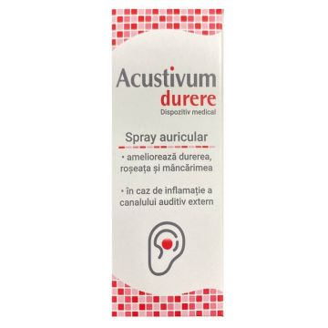 Spray auricular Acustivum durere, 20 ml, Zdrovit