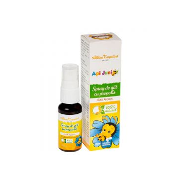 Spray de gât cu propolis ApiJunior Albina Carpatină, 20 ml, Apicola Pastoral