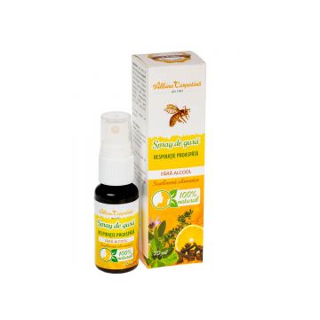 Spray de gură respirație proaspătă Albina Carpatină, 20 ml, Apicola Pastoral