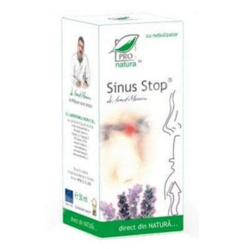 Spray nazal Sinus Stop cu nebulizator, 30 ml, Pro Natura