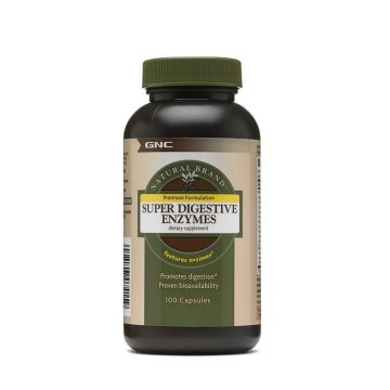 Super enzime digestive Natural Brand (180311), 100 capsule, GNC