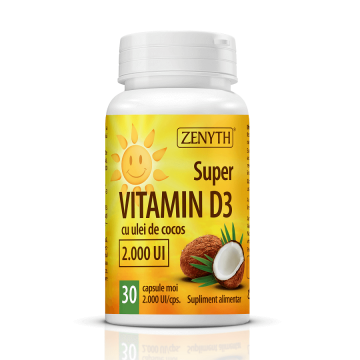 Super Vitamin D3, 30 capsule, Zenyth